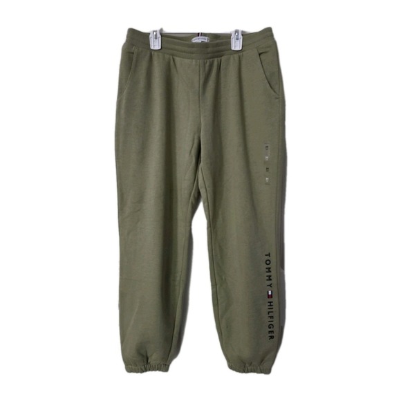 TOMMY HILFIGER Logo Sweatpants Men's  Green , Medium - Picture 1 of 5